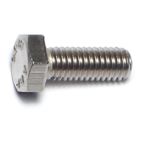 Midwest Fastener A2, M6-1.00 Hex Head Cap Screw, Plain Stainless Steel, 16 mm L, 50 PK 55161